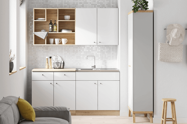 Soms is een kleine keuken de ideale oplossing!