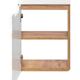 Wastafel Meubel 40 cm Wit Eiken - Brigitte