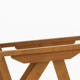 Inklapbare set van 2 Tuinstoelen Verstelbaar Hard Hout FSC keurmerk