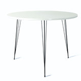 Ronde Wit Hoogglans Eettafel