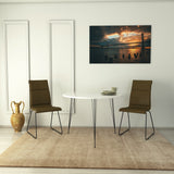 Ronde Wit Hoogglans Eettafel