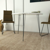 Ronde Wit Hoogglans Eettafel