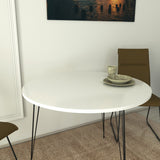 Ronde Wit Hoogglans Eettafel