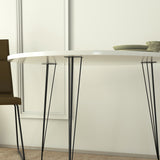 Ronde Wit Hoogglans Eettafel