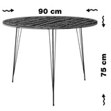Ronde Wit Hoogglans Eettafel