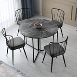 Ronde Zwarte Eettafel