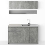 Kleine keuken 140 cm - Betonlook