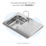Kleine keuken 140 cm - Betonlook