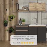 Small Kitchen 140cm - Anthracite &amp; Oak