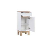 Bathroom Cabinet Low White Oak (86x35)