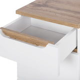Bathroom Cabinet Low White Oak (86x35)