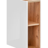 Badkamerkast Laag Open Wit Eiken (57x20)