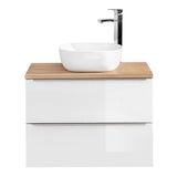 Washbasin with washbasin 80 cm White - Brenda
