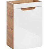 Wastafel Meubel 40 cm Wit Eiken - Brigitte