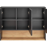 Mirror Cabinet Bathroom Gray Oak 100 cm