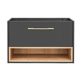 Wastafelonderkast Grijs Eiken 80 cm